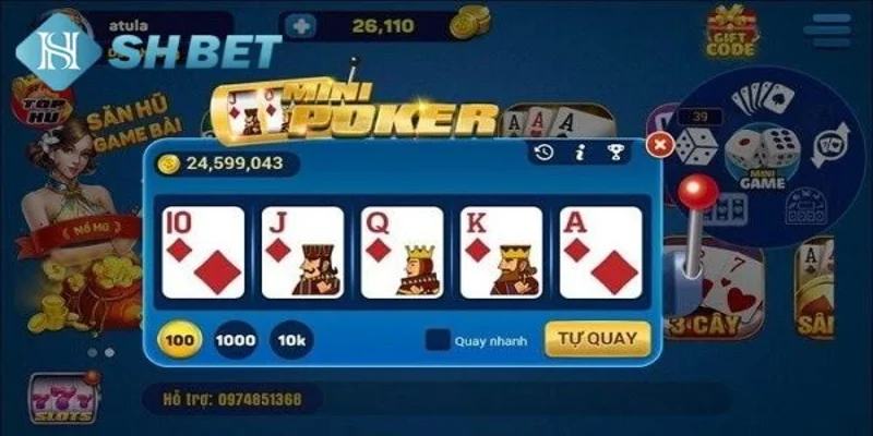 Kinh nghiệm giúp tăng cơ hội thắng mini poker