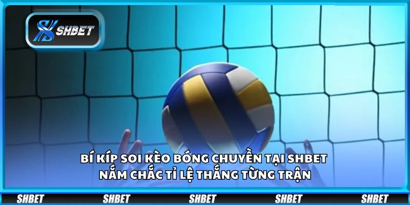 Bí kíp soi kèo bóng chuyền tại Shbet - Nắm chắc tỉ lệ thắng từng trận
