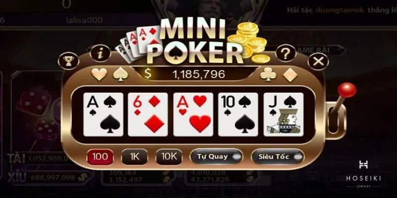 Cách chơi mini poker cho người mới bắt đầu