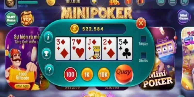 Bí quyết quay mini poker dễ trúng lớn