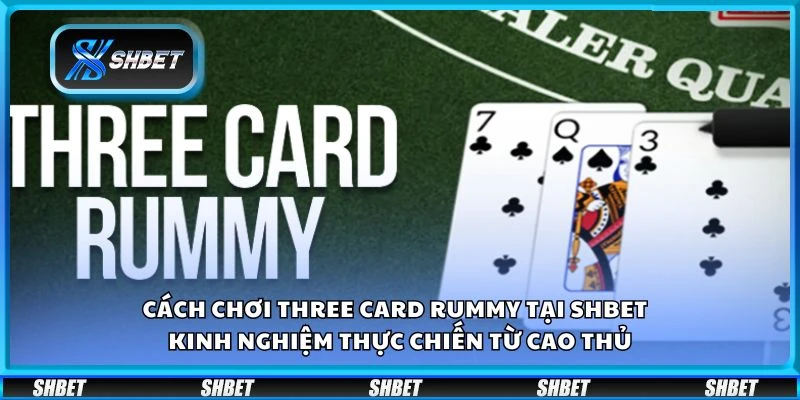 Cách chơi Three Card Rummy tại Shbet - Kinh nghiệm thực chiến từ cao thủ