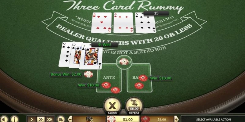 Cách chơi Three Card Rummy từ A đến Z