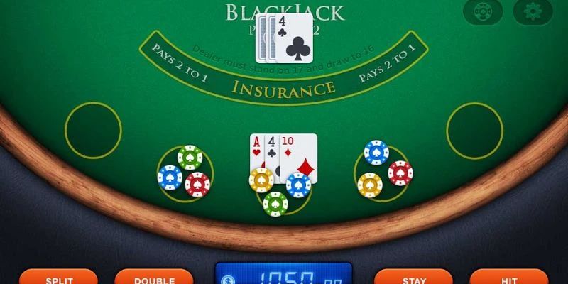 Các hành động trong Blackjack người chơi có thể chọn